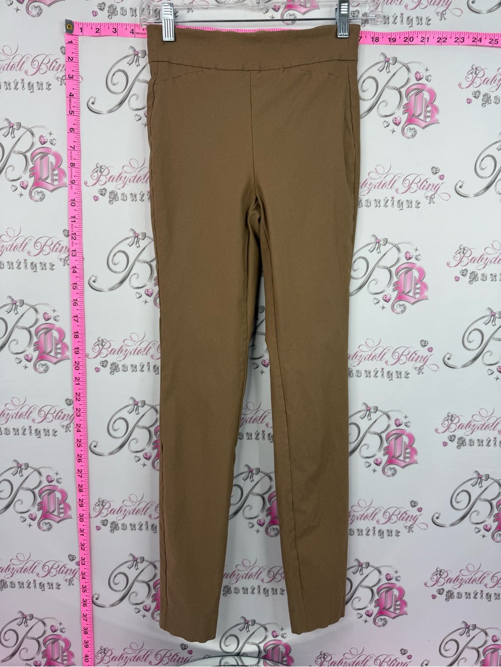RW&CO. Pants ankle Stretch Straight-Leg Pants - Tan